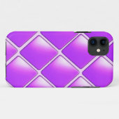 Coques Case-Mate iPhone Motif diamant violet gras (Dos (Horizontal))