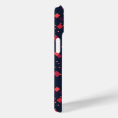 Coques Case-Mate iPhone Motif Diamants rouges (Verso / Droite)