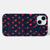 Coques Case-Mate iPhone Motif Diamants rouges (Verso (horizontal))