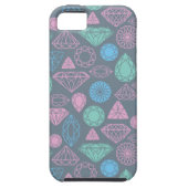 Coques Case-Mate iPhone Motif d'icône de pierre gemme (Dos)