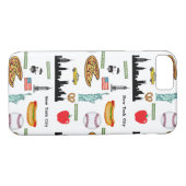 Coques Case-Mate iPhone Motif d'icônes de New York par le verger trois (Dos (Horizontal))
