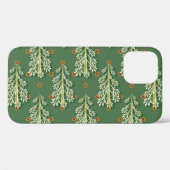 Coques Case-Mate iPhone Motif d'illustration des arbres de Noël (Verso (horizontal))