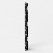 Coques Case-Mate iPhone Motif d'illustration noir blanc papillon (Dos/Gauche)