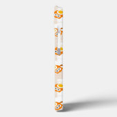 Coques Case-Mate iPhone Motif d'illustration Orange Owl (Verso / Gauche)