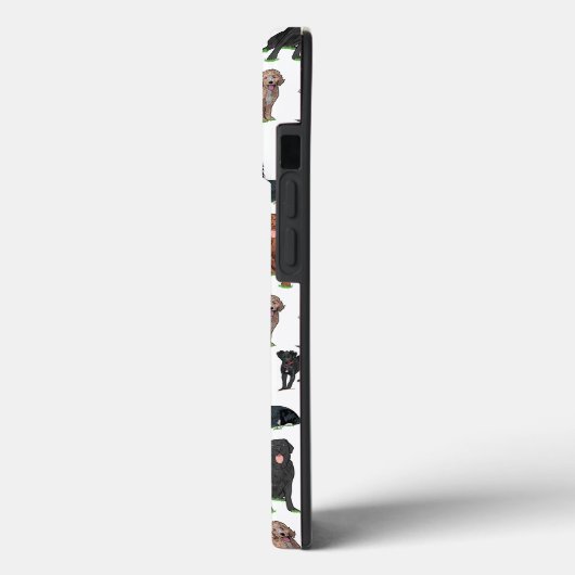 Coques Case-Mate iPhone Motif d'illustrations de chiens mignons (Verso / Gauche)
