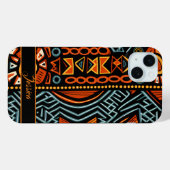Coques Case-Mate iPhone Motif d'impression africain Nom personnalisé (Verso (horizontal))