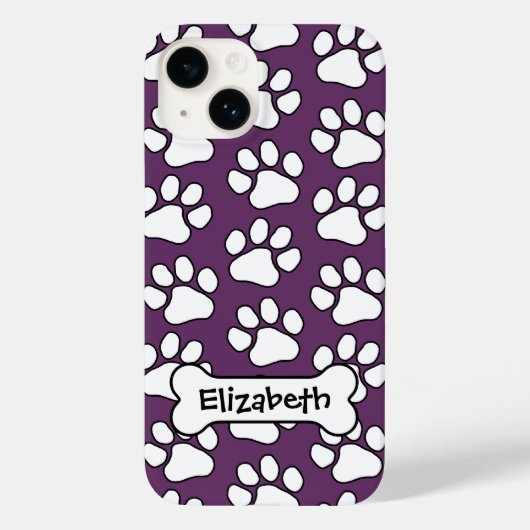 Coques Case-Mate iPhone Motif d'impression de chien avec os (Verso)