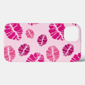 Coques Case-Mate iPhone Motif d'impression de forme de baiser de rouge à (Verso (horizontal))