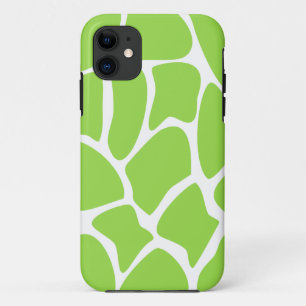 Coques Pour iPhone Motif d'impression de girafe en vert de chaux