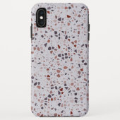 Coques Case-Mate iPhone Motif d'impression moderne rose Terrazzo (Dos)