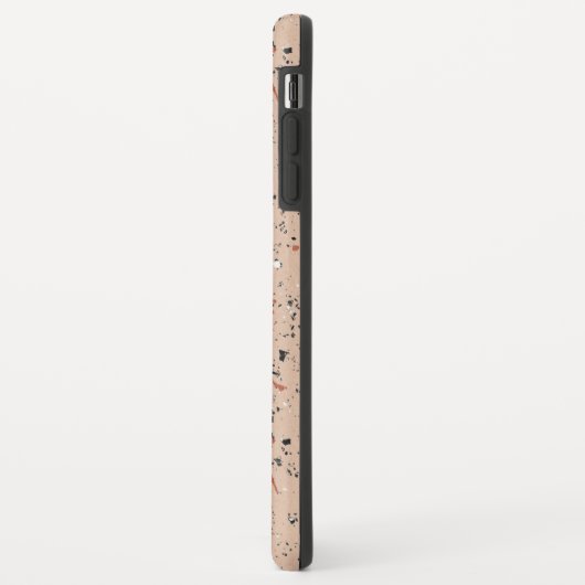 Coques Case-Mate iPhone Motif d'impression moderne rose Terrazzo (Dos/Gauche)