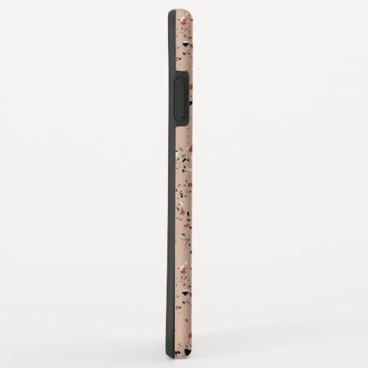 Coques Case-Mate iPhone Motif d'impression moderne rose Terrazzo (Dos/Droite)
