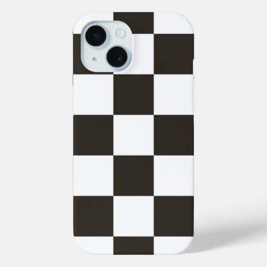 Coques Case-Mate iPhone motif d'indicateur À damiers (Verso)