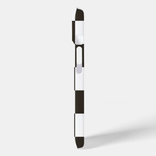 Coques Case-Mate iPhone motif d'indicateur À damiers (Verso / Gauche)