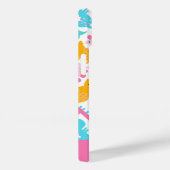 Coques Case-Mate iPhone Motif Dinosaur rose et Turquoise (Verso / Droite)