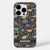 Coques Case-Mate iPhone Motif Dinosaur Texte personnalisé (Verso)