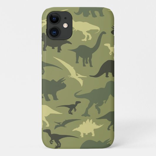 Coques Case-Mate iPhone Motif Dinosaure, Silhouette Dinosaure, Dino Vert (Dos)