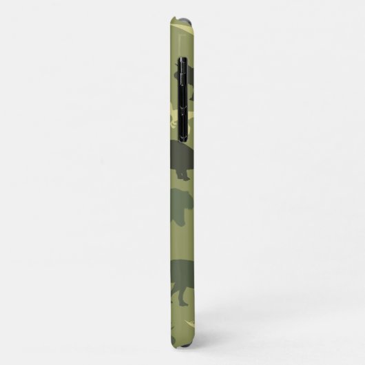 Coques Case-Mate iPhone Motif Dinosaure, Silhouette Dinosaure, Dino Vert (Dos/Gauche)
