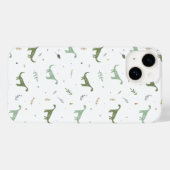 Coques Case-Mate iPhone Motif Dinosaure Vert (Verso (horizontal))