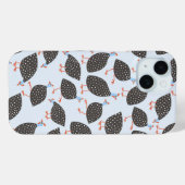 Coques Case-Mate iPhone Motif d'oiseaux de Guinée Fowl (Verso (horizontal))