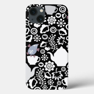 Etui iPhone Case-Mate Motif d'oiseaux et de tasses
