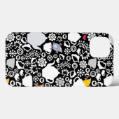 Coques Case-Mate iPhone Motif d'oiseaux et de tasses (Verso (horizontal))