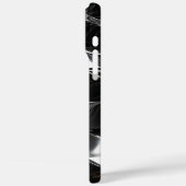 Coques Case-Mate iPhone Motif d'onde 3D Futuriste Black Gloss (Verso / Gauche)