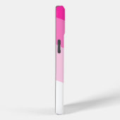 Coques Case-Mate iPhone Motif d'onde rose blanc Ombre (Verso / Droite)