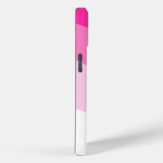 Coques Case-Mate iPhone Motif d'onde rose blanc Ombre (Verso / Droite)