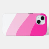 Coques Case-Mate iPhone Motif d'onde rose blanc Ombre (Verso (horizontal))