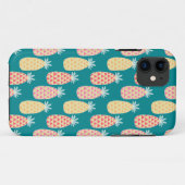 Coques Case-Mate iPhone Motif Doodle d'ananas (Dos (Horizontal))