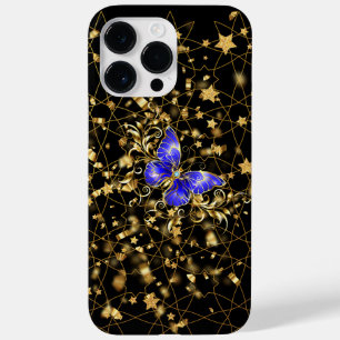 Coque Pour Pour iPhone 14 Pro Max Motif d'or 14,700 Go en noir BG
