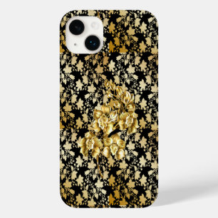 Coque Pour iPhone 14 Plus Motif d'or 21, bw. BG noir