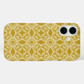 Coques Case-Mate iPhone Motif d'or Damask (Verso (horizontal))