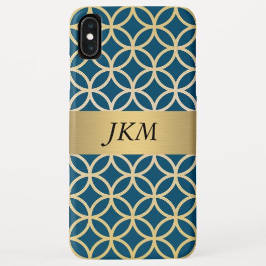 Coques Case-Mate iPhone Motif doré circulaire (Dos)