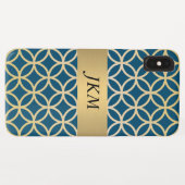 Coques Case-Mate iPhone Motif doré circulaire (Dos (Horizontal))