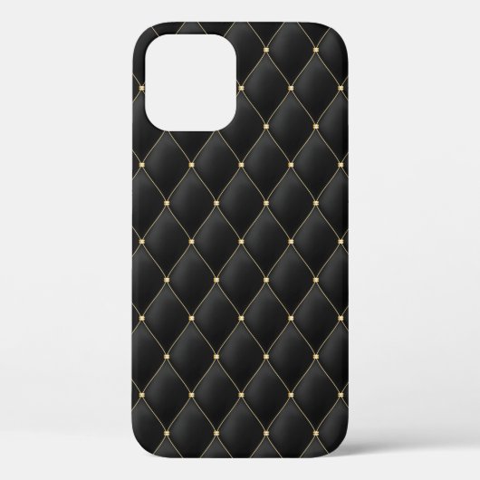 Coques Case-Mate iPhone Motif doré noir doré (Verso)