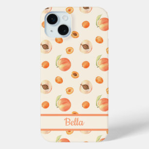 Coque iPhone 15 Mini Motif douce pêche d'été
