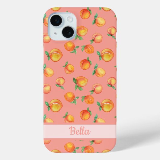 Coques Case-Mate iPhone Motif douce pêche d'été (Verso)