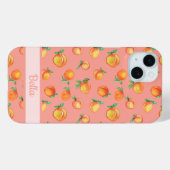Coques Case-Mate iPhone Motif douce pêche d'été (Verso (horizontal))