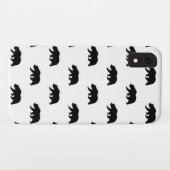 Coques Case-Mate iPhone Motif d'ours grizzli blanc et noir (Dos (Horizontal))