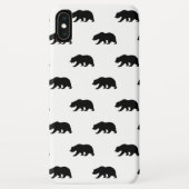 Coques Case-Mate iPhone Motif d'ours grizzli blanc et noir (Dos)