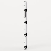 Coques Case-Mate iPhone Motif d'ours grizzli blanc et noir (Dos/Droite)