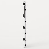 Coques Case-Mate iPhone Motif d'ours grizzli blanc et noir (Dos/Gauche)