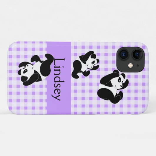 Coques Case-Mate iPhone Motif d'ours panda (Dos (Horizontal))