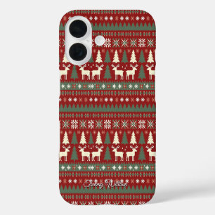 Coques iPhone 16 Motif doux de Noël moche