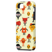 Coques Case-Mate iPhone Motif drôle de monstres (Dos gauche)