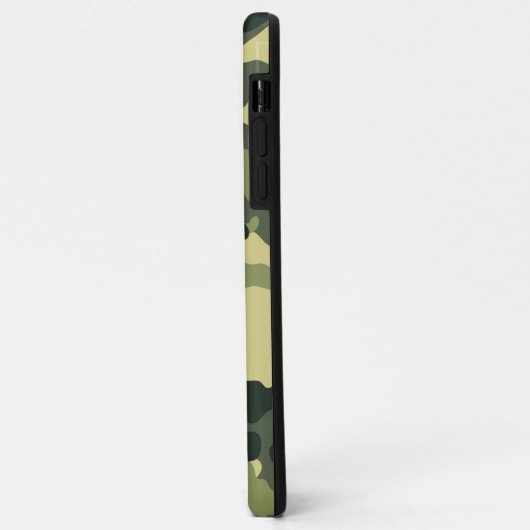 Coques Case-Mate iPhone Motif du Camouflage vert de l'Armée (Dos/Gauche)
