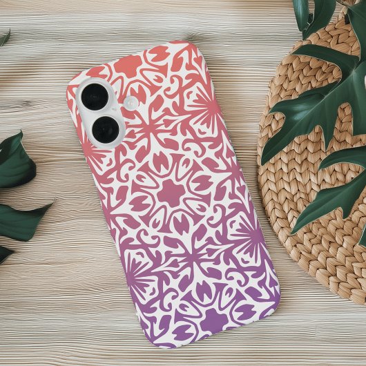 Coques Case-Mate iPhone Motif du carrelage espagnol coucher du soleil