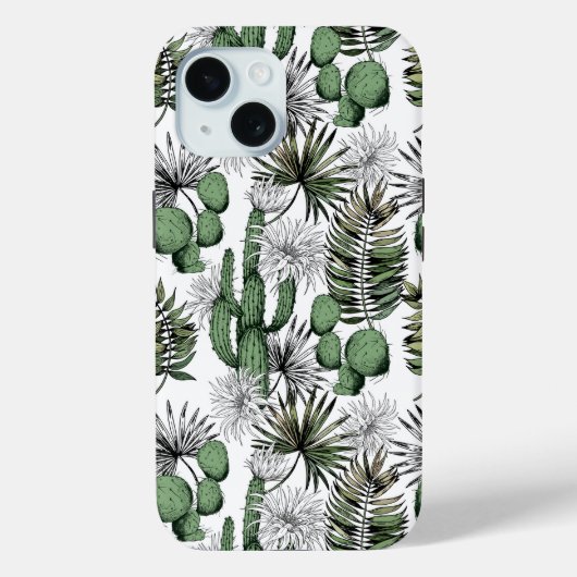 Coques Case-Mate iPhone Motif du désert de Cactus (Verso)